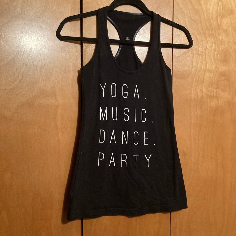 lululemon athletica Black Tank Top